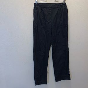 Cathy Essentials black stretch elastic waist casual pants